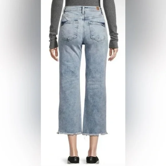 C&C CALIFORNIA Acid Washed Straight Leg Ankle Jean Size 27 - Picture 2 of 11